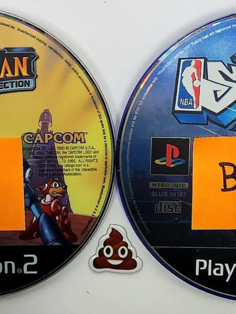 NBA Street PS2 & Mega Man Anniversary Collection PS2 CIB +Manuals -DAMAGED DISCS